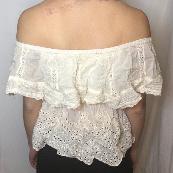 white off the shoulder top - Picture 2 of 2